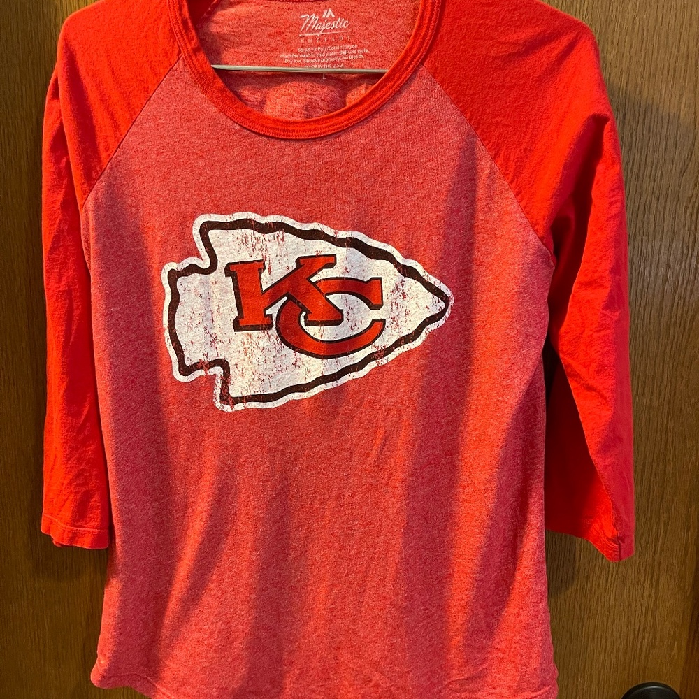 Kansas Chiefs, Patrick Mahomes number 15 three-quarter length women’s shirt